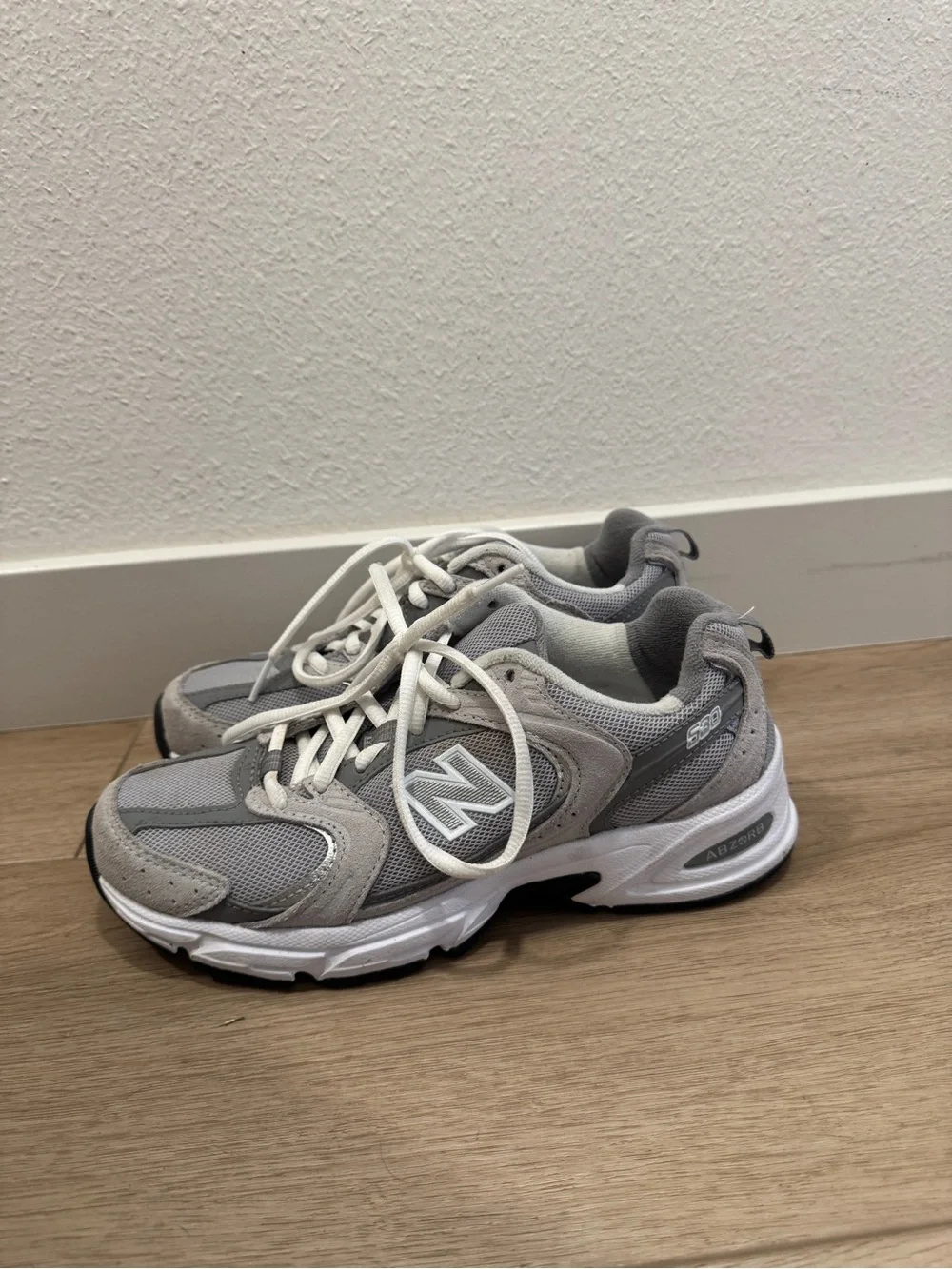 New Balance 530 Gray and White Sneakers